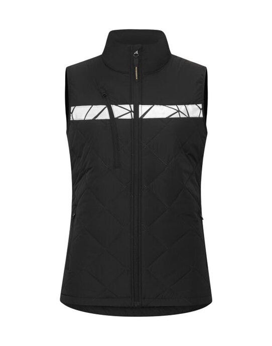 ProJob Workwear PJ647701 ProJob Progression 7701 Ladies Vest - Black/Black