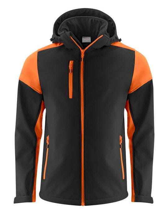 Printer Prime PP2261065 Men's Softshell - Black/Orange