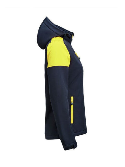 Printer Prime PP2261066 Ladies Softshell - Navy/Neon Yellow