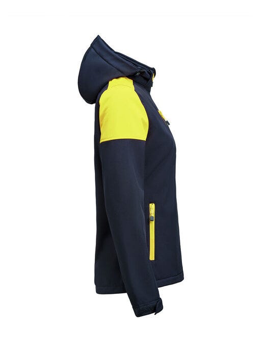 Printer Prime PP2261066 Ladies Softshell - Navy/Neon Yellow