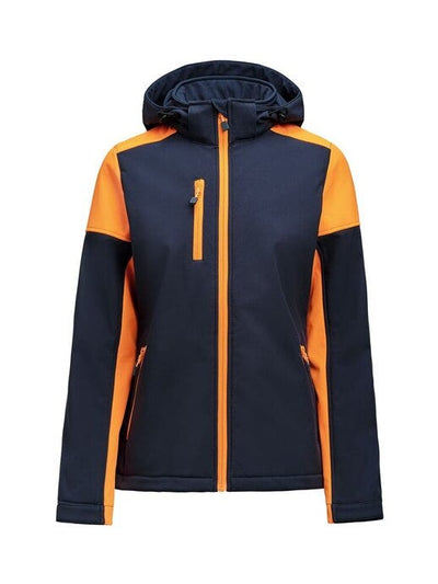 Printer Prime PP2261066 Ladies Softshell - Navy/Neon Orange