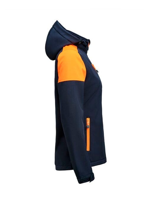 Printer Prime PP2261066 Ladies Softshell - Navy/Neon Orange