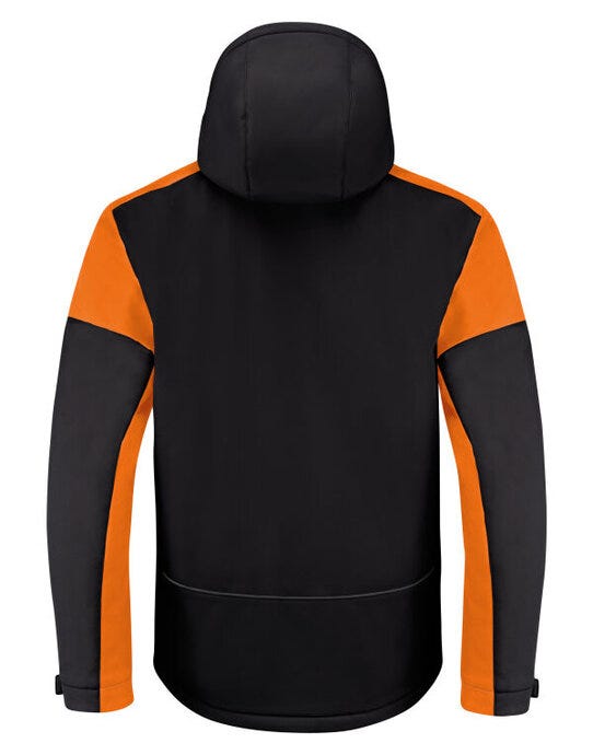 Printer Prime PP2261071 Mens Padded Softshell - Black/Orange