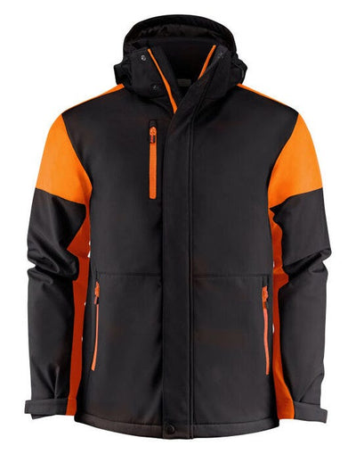 Printer Prime PP2261071 Mens Padded Softshell - Black/Orange