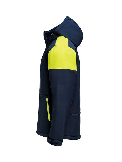 Printer Prime PP2261071 Mens Padded Softshell - Navy/Neon Yellow