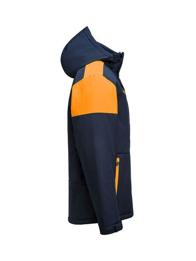 Printer Prime PP2261071 Mens Padded Softshell - Navy/Neon Orange