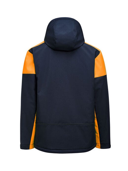 Printer Prime PP2261071 Mens Padded Softshell - Navy/Neon Orange
