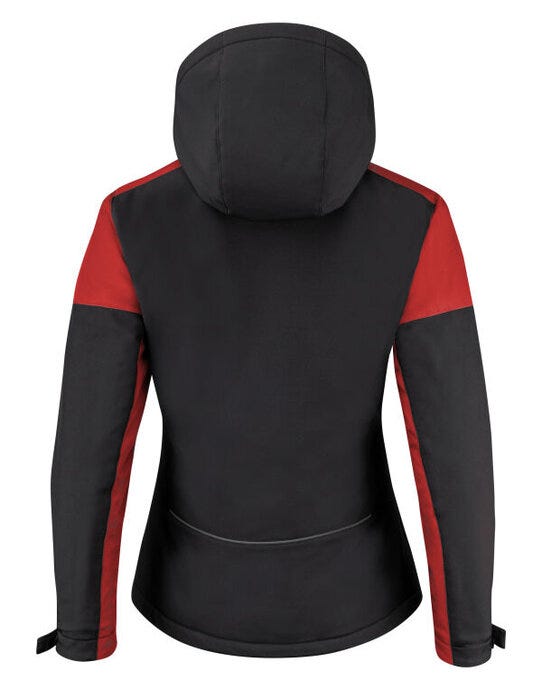 Printer Prime PP2261072 Ladies Padded Softshell - Black/Red
