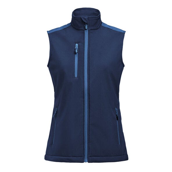 Printer Prime PP2261084 Ladies Softshell Vest - Navy/Cobalt