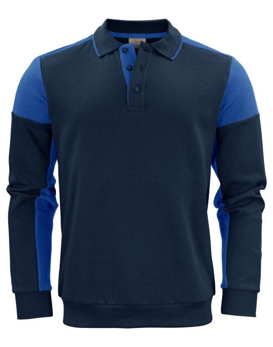 Printer Prime PP2262060 Long Sleeve Polosweater - Navy/Cobalt