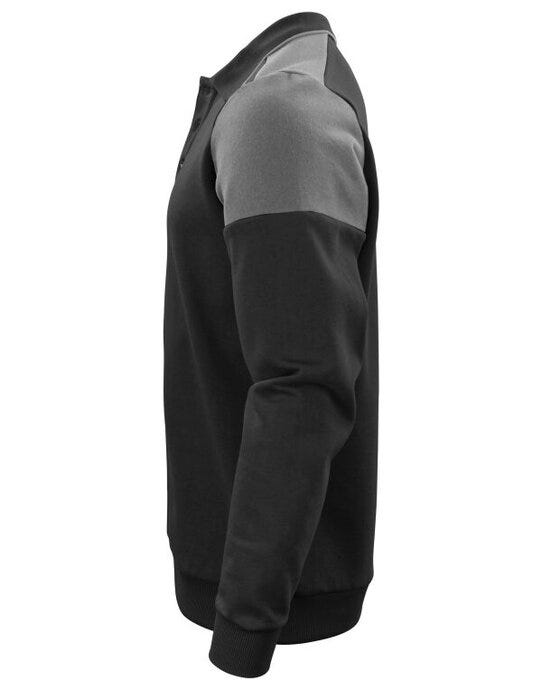 Printer Prime PP2262060 Long Sleeve Polosweater - Black/Anthracite