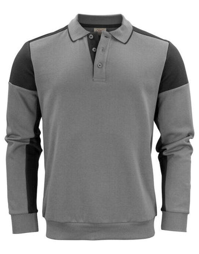 Printer Prime PP2262060 Long Sleeve Polosweater - Anthracite/Black