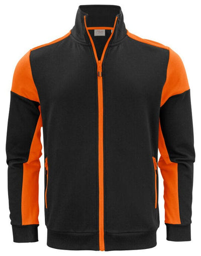 Printer Prime PP2262061 Full Zip Sweater - Black/Orange