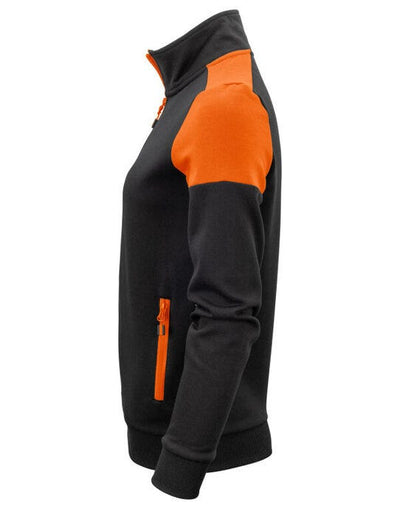 Printer Prime PP2262062 Ladies Full Zip Sweat - Black/Orange