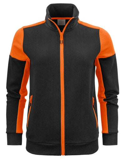 Printer Prime PP2262062 Ladies Full Zip Sweat - Black/Orange