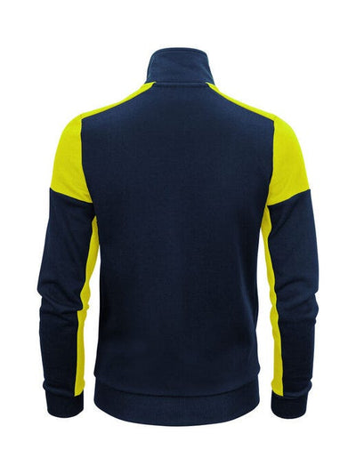 Printer Prime PP2262062 Ladies Full Zip Sweat - Navy/Neon Yellow