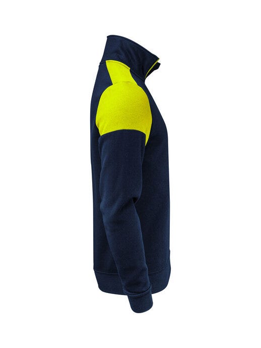 Printer Prime PP2262069 Half Zip Sweater - Navy/Neon Yellow