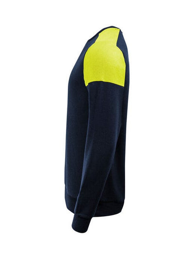Printer Prime PP2262071 Crewneck - Navy/Neon Yellow
