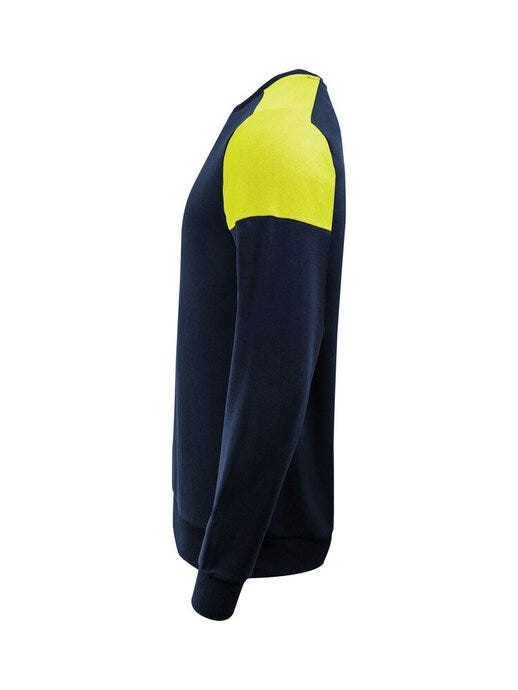 Printer Prime PP2262071 Crewneck - Navy/Neon Yellow