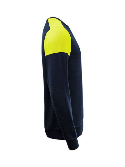 Printer Prime PP2262071 Crewneck - Navy/Neon Yellow