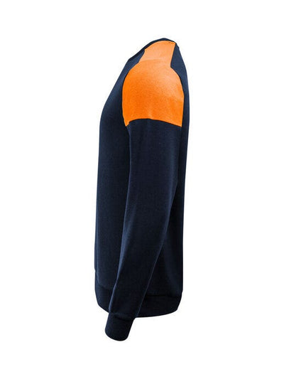 Printer Prime PP2262071 Crewneck - Navy/Neon Orange