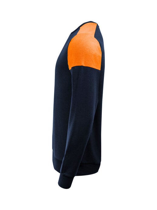 Printer Prime PP2262071 Crewneck - Navy/Neon Orange