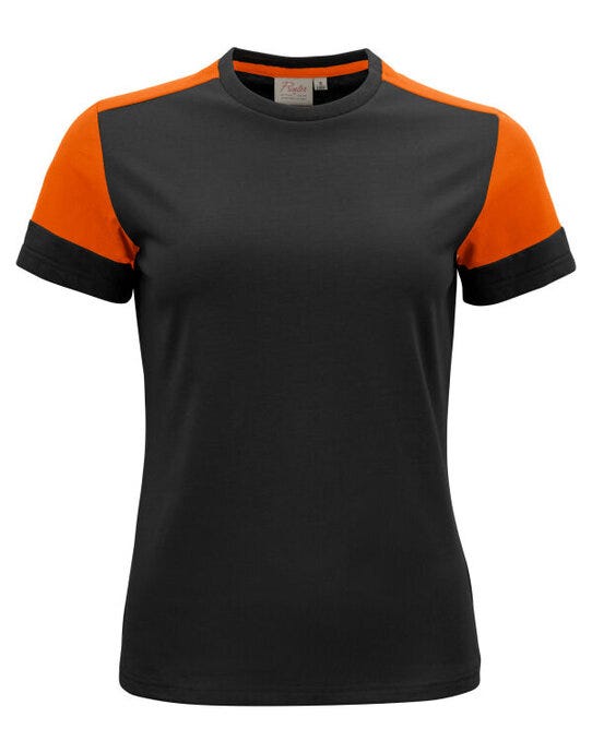Printer Prime PP2264031 Ladies T-Shirt - Black/Orange
