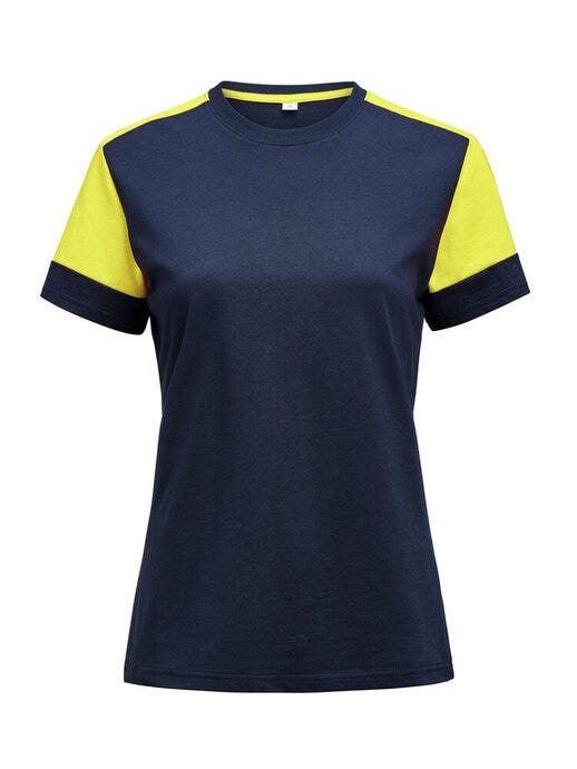 Printer Prime PP2264031 Ladies T-Shirt - Navy/Neon Yellow