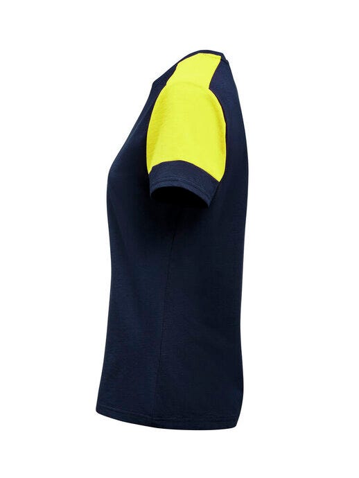 Printer Prime PP2264031 Ladies T-Shirt - Navy/Neon Yellow