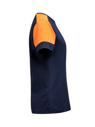 Printer Prime PP2264031 Ladies T-Shirt - Navy/Neon Orange