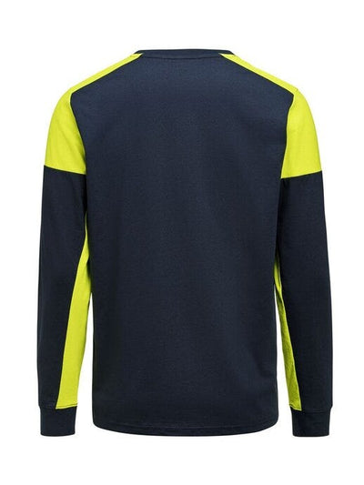 Printer Prime PP2264036 Long Sleeve T-Shirt - Navy/Neon Yellow
