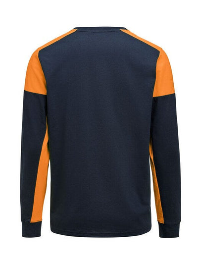 Printer Prime PP2264036 Long Sleeve T-Shirt - Navy/Neon Orange