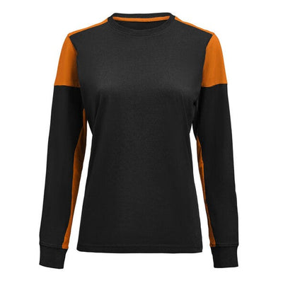 Printer Prime PP2264037 Ladies Long Sleeve T-Shirt - Black/Orange