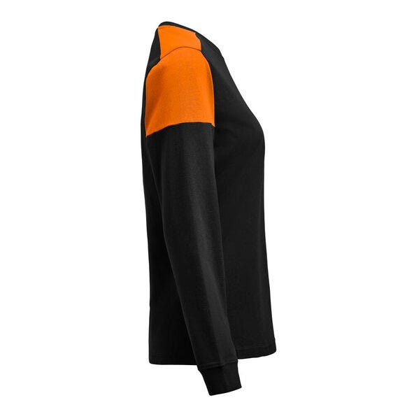 Printer Prime PP2264037 Ladies Long Sleeve T-Shirt - Black/Orange