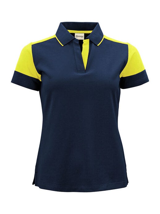 Printer Prime PP2265025 Ladies Polo - Navy/Neon Yellow