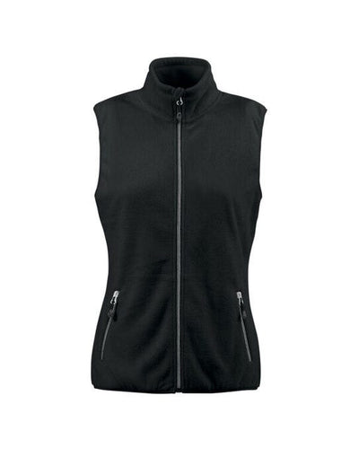 Printer Red PR2261507 Ladies Sideflip Fleece Vest - Black