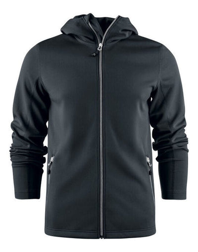 Printer Red PR2262056 Layback Full Zip Hoodie - Black