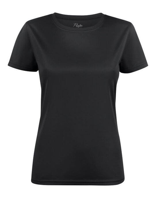 Printer Red PR2264026 Ladies Run T-Shirt - Black