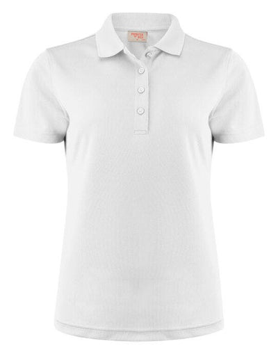 Printer Red PR2265029 Ladies Smash Polo Shirt - White