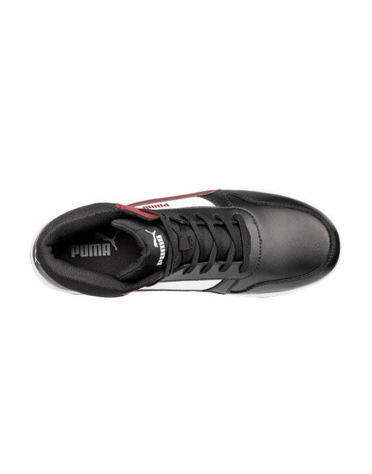 Puma Safety PS630050 Puma Frontcourt Mid - Black/White/Red