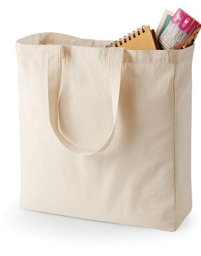 Quadra QD23 Canvas Classic Shopper - Natural
