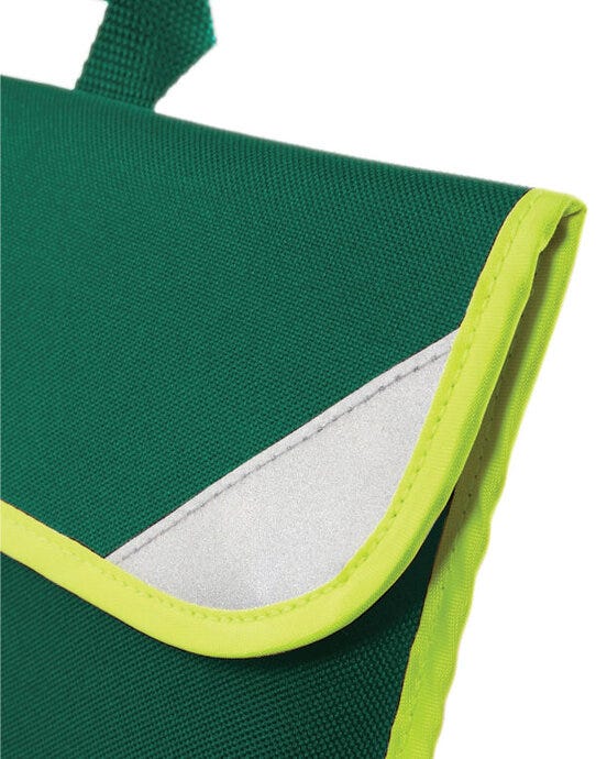 Quadra QD452 Enhanced-Viz Book Bag - Bottle Green