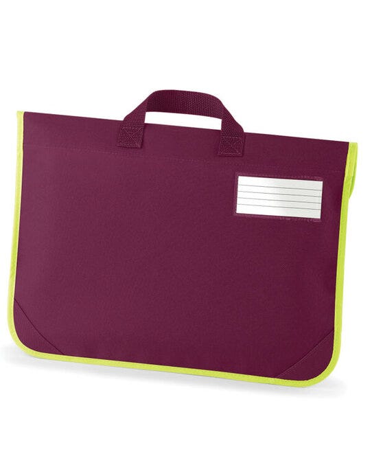 Quadra QD452 Enhanced-Viz Book Bag - Burgundy