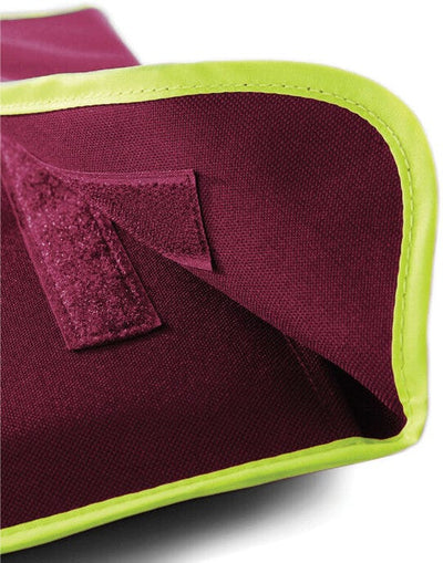 Quadra QD452 Enhanced-Viz Book Bag - Burgundy
