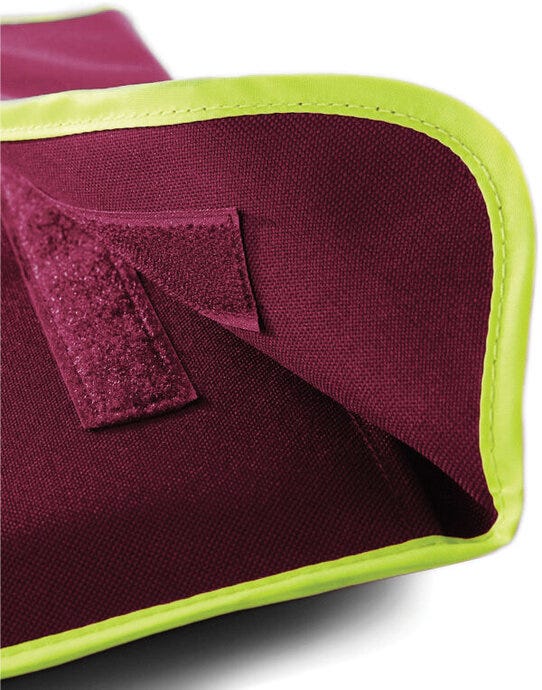 Quadra QD452 Enhanced-Viz Book Bag - Burgundy