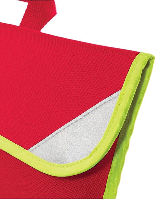 Quadra QD452 Enhanced-Viz Book Bag - Classic Red