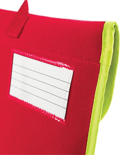 Quadra QD452 Enhanced-Viz Book Bag - Classic Red