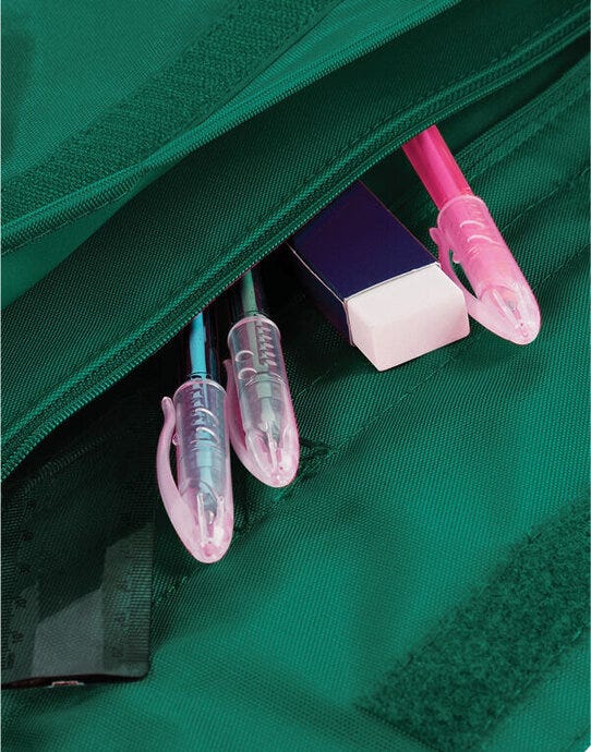 Quadra QD457 Junior Book Bag With Strap - Bottle Green