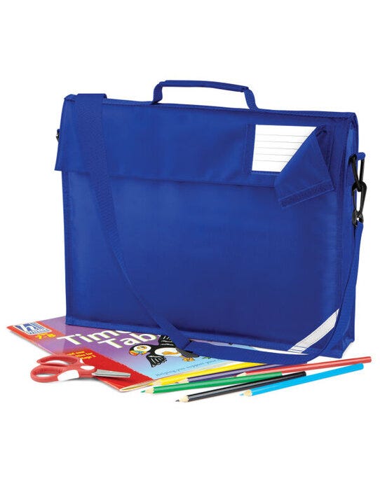 Quadra QD457 Junior Book Bag With Strap - Bright Royal