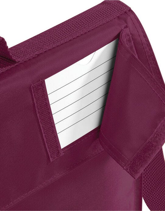 Quadra QD457 Junior Book Bag With Strap - Burgundy